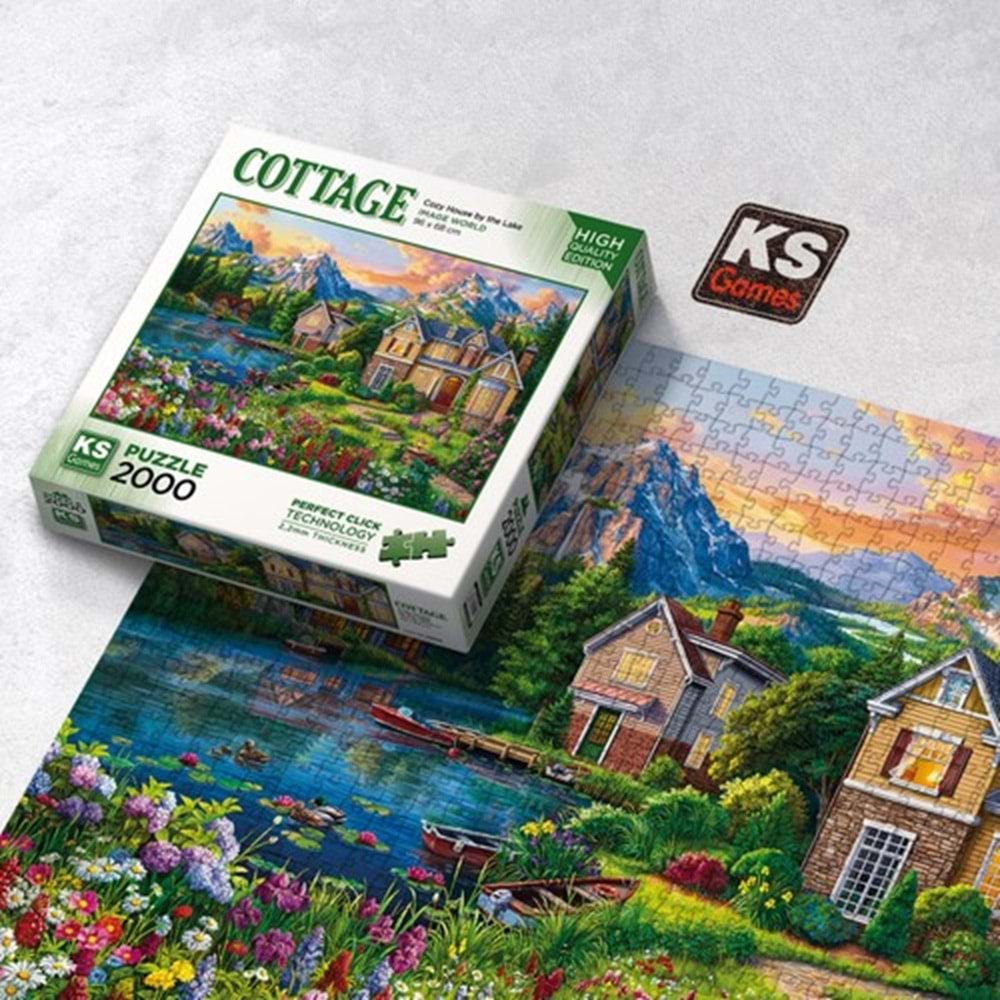Ks Games Puzzle 2000 Cozy House By The Lake