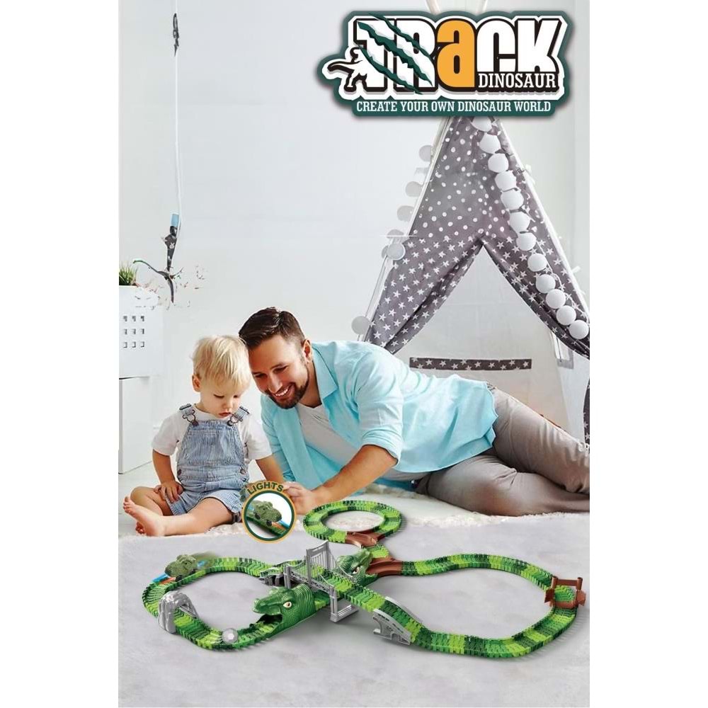 Kayyum Oyuncak Dino Tracks Yol Set 288 Parça
