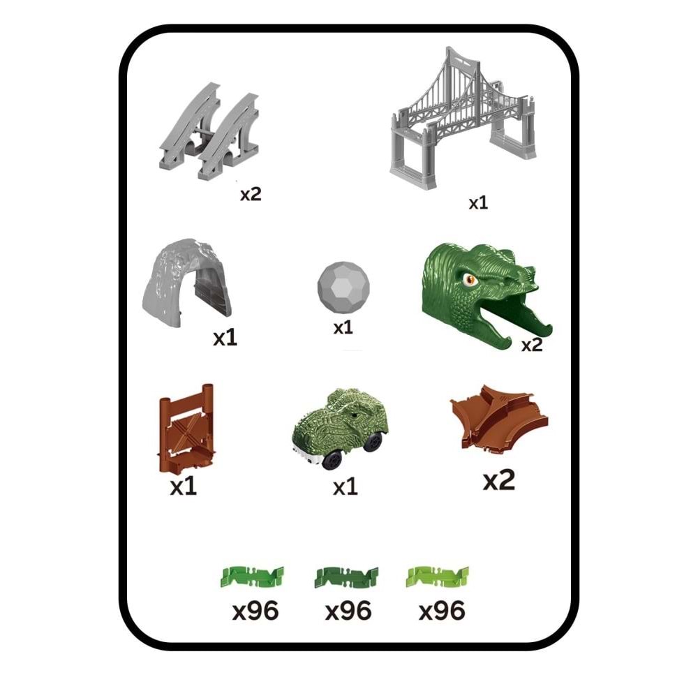 Kayyum Oyuncak Dino Tracks Yol Set 288 Parça