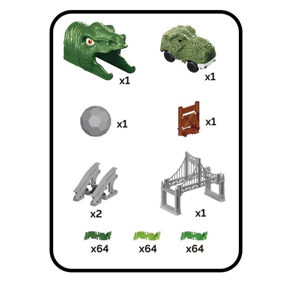 Kayyum Oyuncak Dino Tracks Yol Set 192 Parça