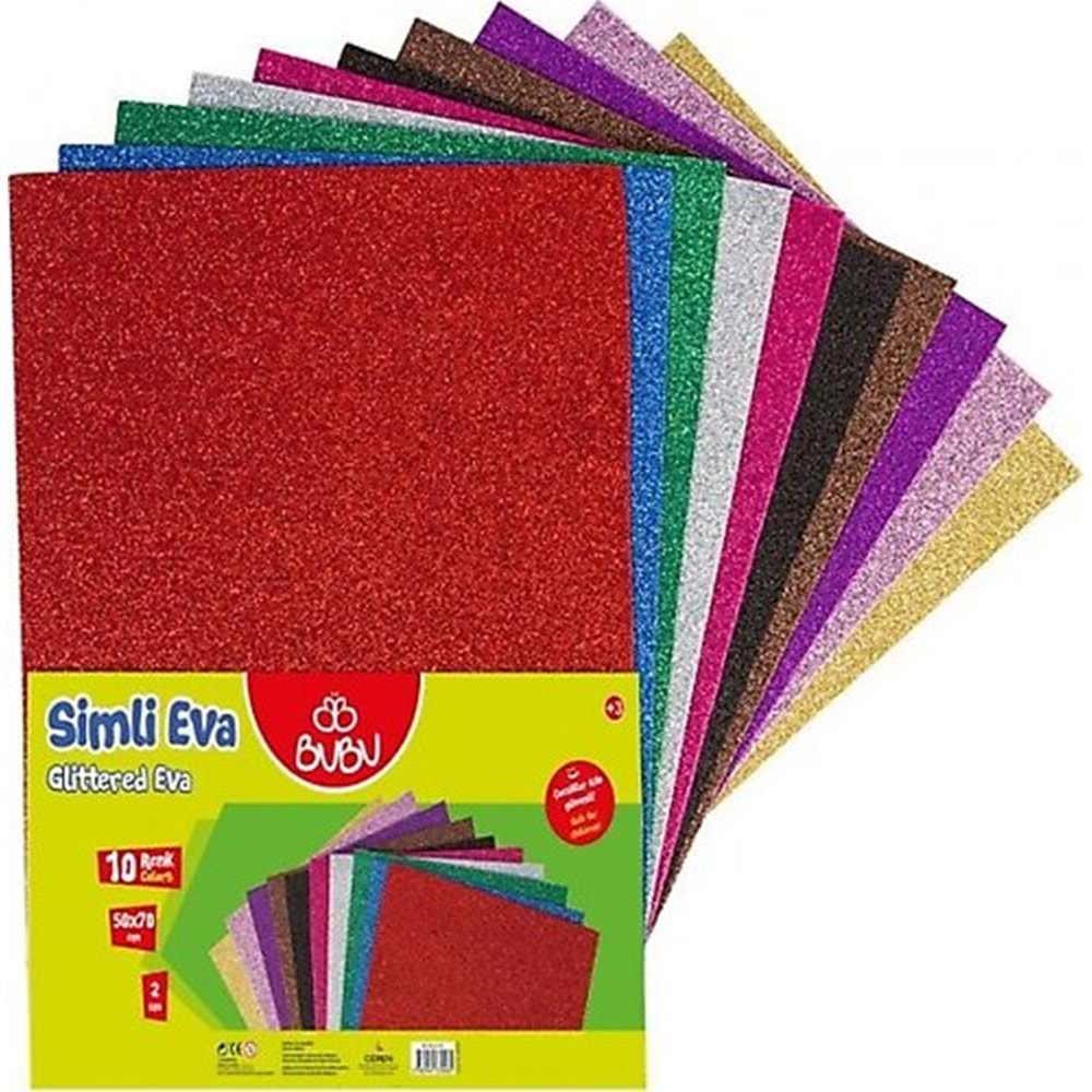 Bubu 50X70 Simli Eva Karışık 10 Lu İthal