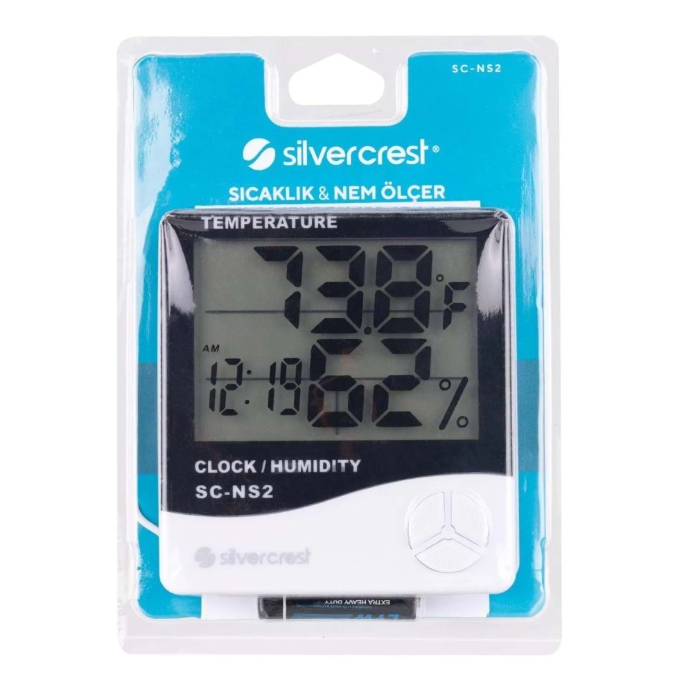 Silvercrest Dijital Sıcaklık Nem Ölçer Termometre
