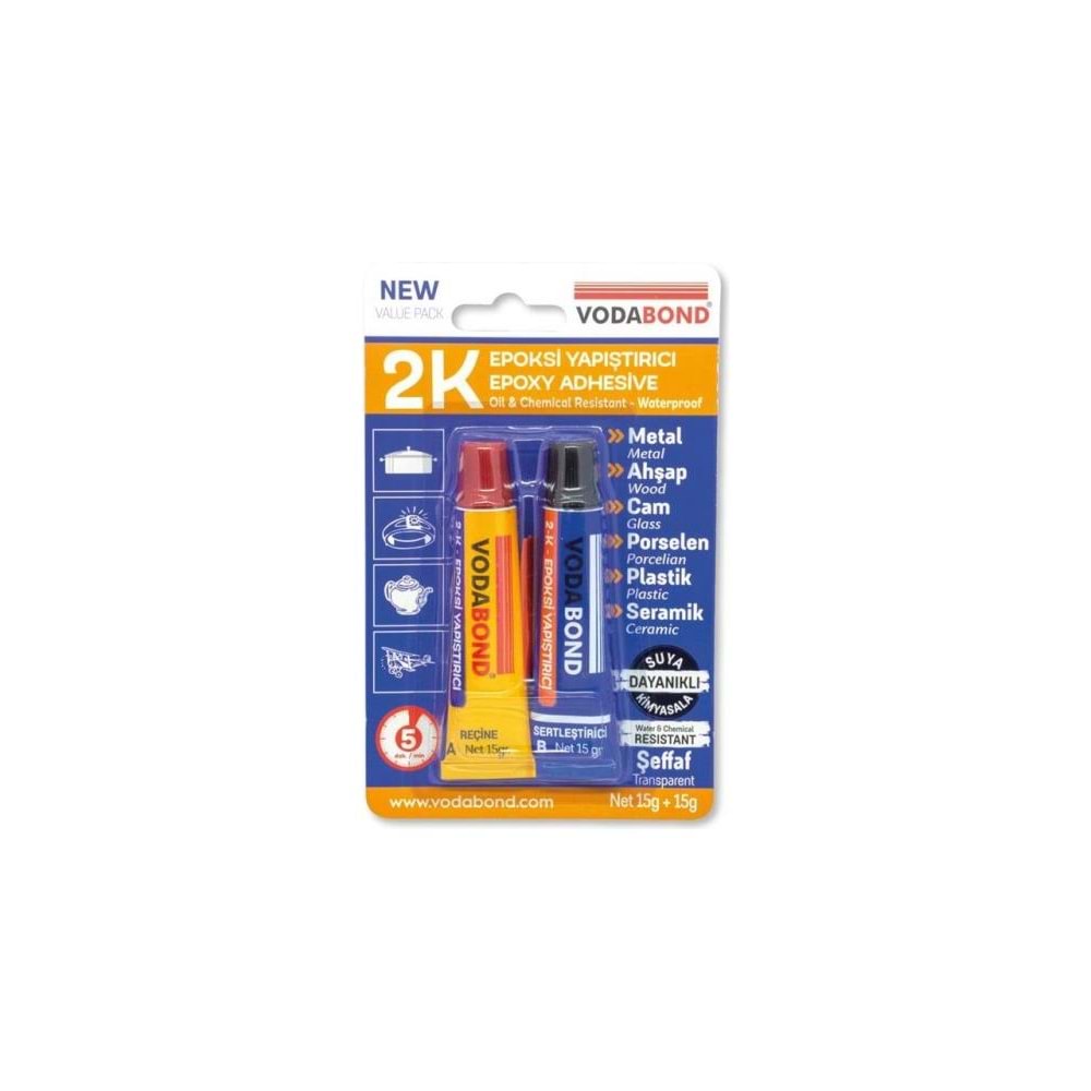 Vodabond Epoksi Yapıştırıcı 2k Rapit 30 Gr 78 3430