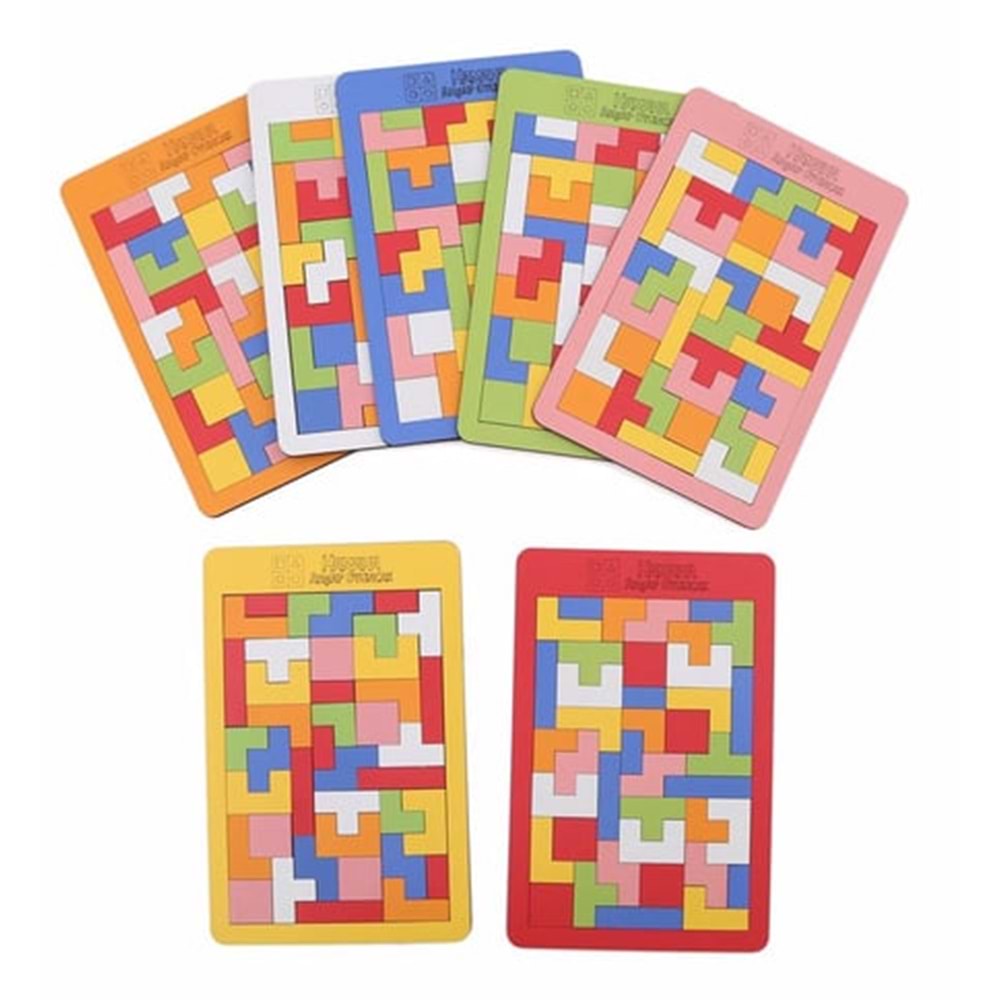 Hamaha Ahşap Tetris Blokları 6mm