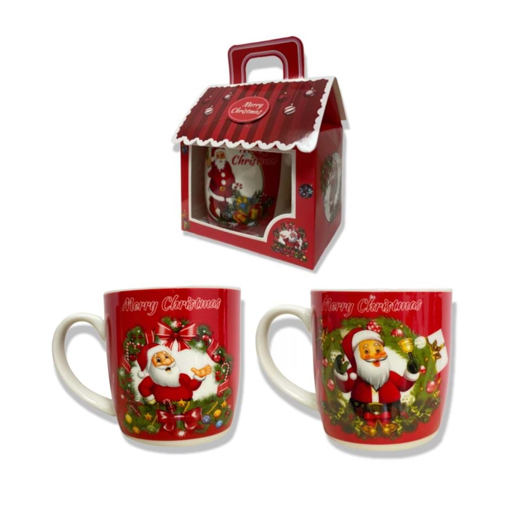 Asetatlı Ev Kutulu Noel Kupa - Biblo