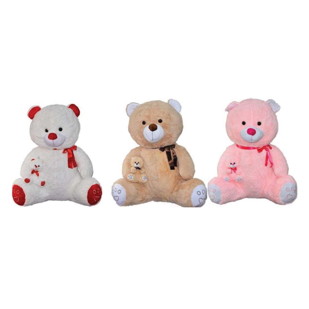 Halley 100cm Peluş Yavrulu Ayı PL62518