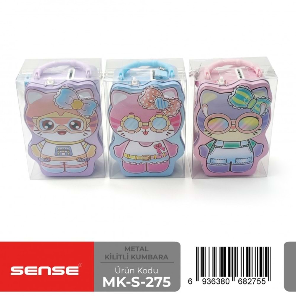 Sense Kilitli Metal Kumbara Mk-S-275