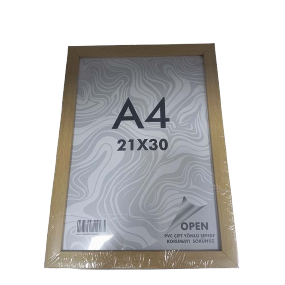Fotoğraf Çerçevesi A4 Açık Kahve