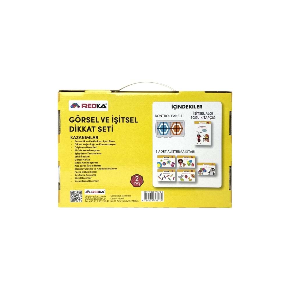 Redka Görsel Ve İşitsel Dikkat Seti 2 Yaş RD8670