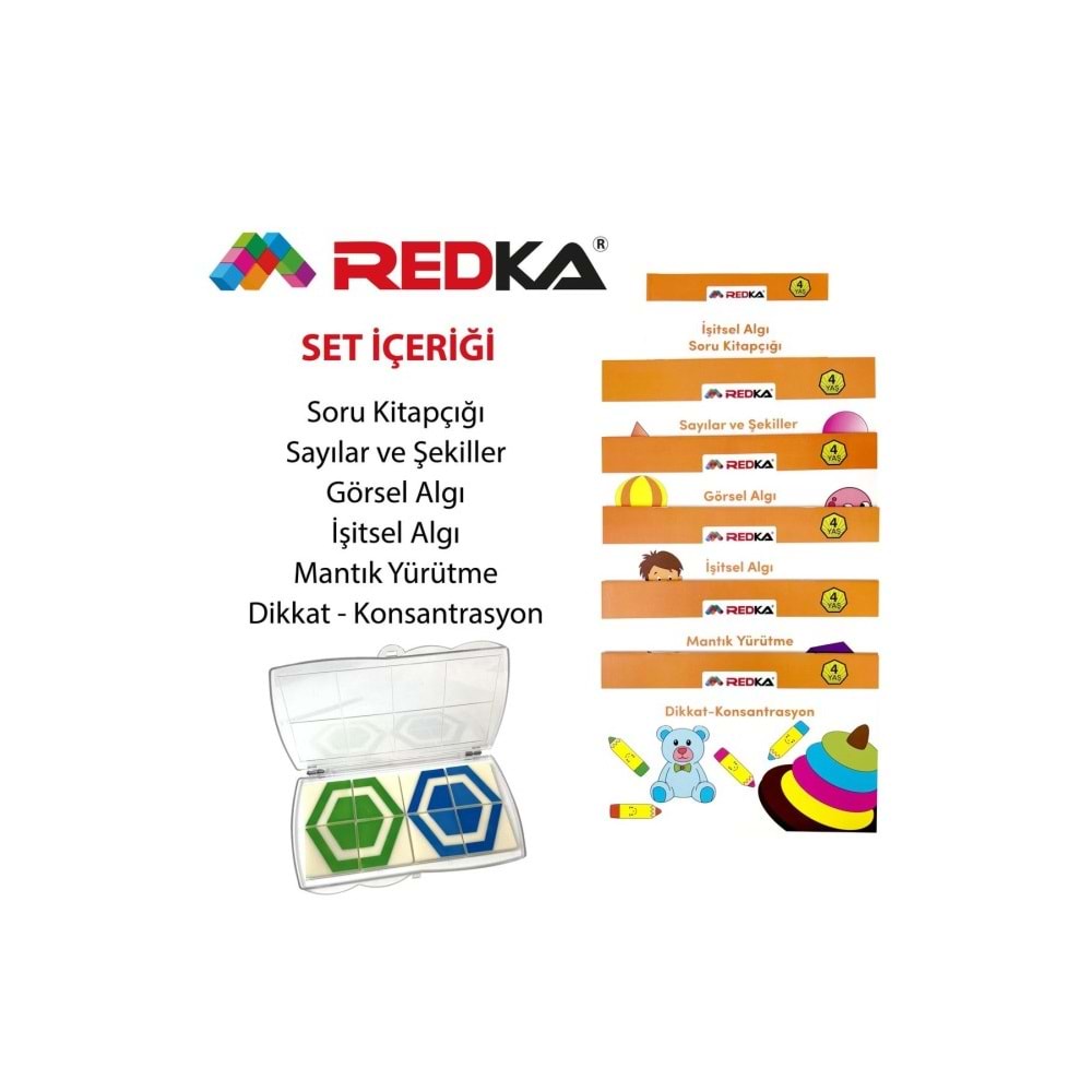 Redka Görsel Ve İşitsel Dikkat Seti 4 Yaş RD8672