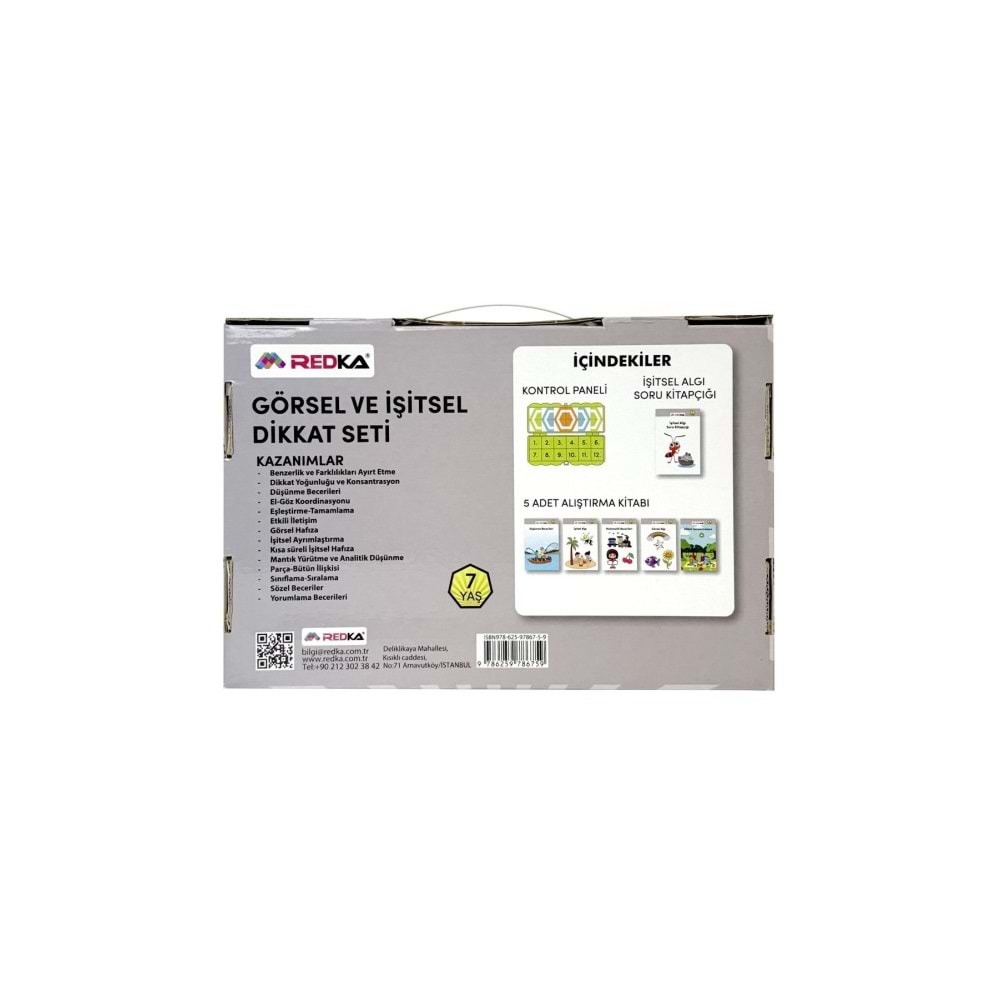Redka Görsel Ve İşitsel Dikkat Seti 7 Yaş RD8675