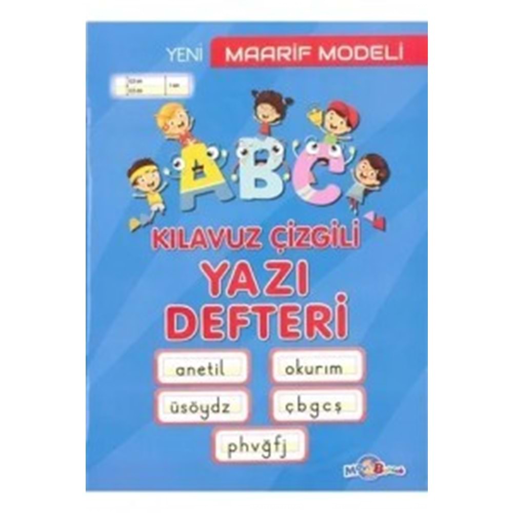 Mavi Boncuk Maarif Modeli Klavuz Çizgili Yazı Deft