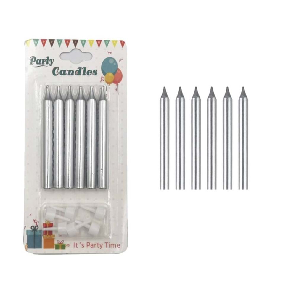 Mum İnce 8cm 6 Lı