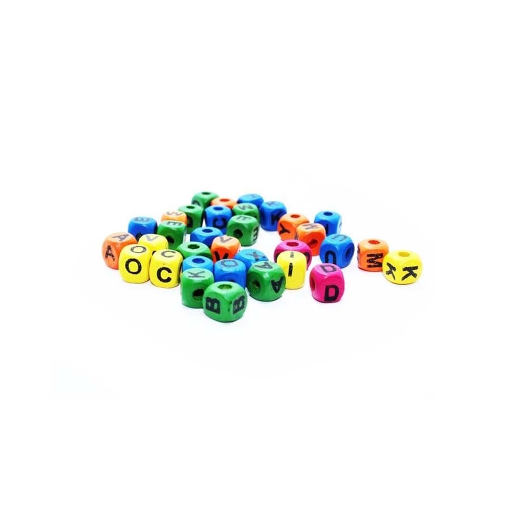 Harf Zar Renkli 10mm Kare Kutu