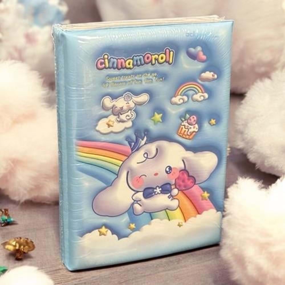 Desenli Kabartmalı A5 Puffy Defter