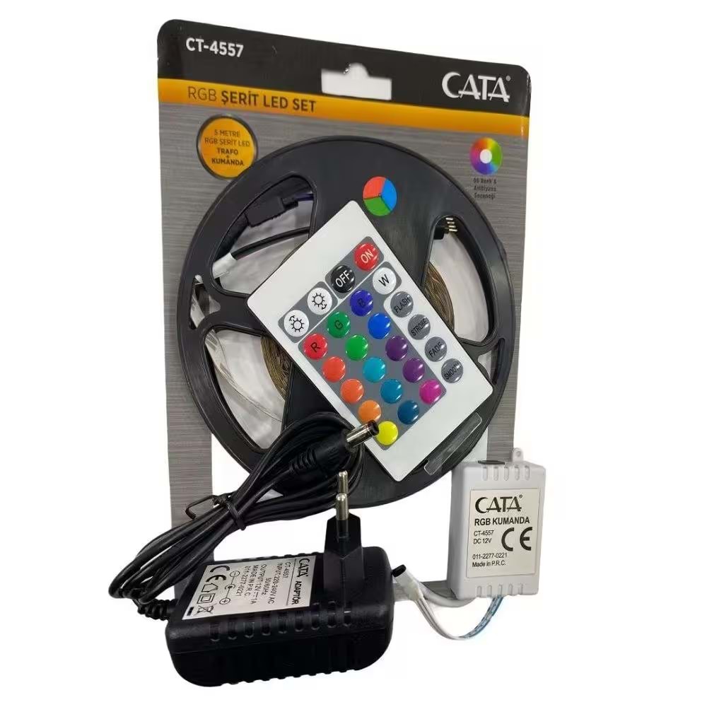 Rgb Şerit Led Seti 54 Çip Ct-4557
