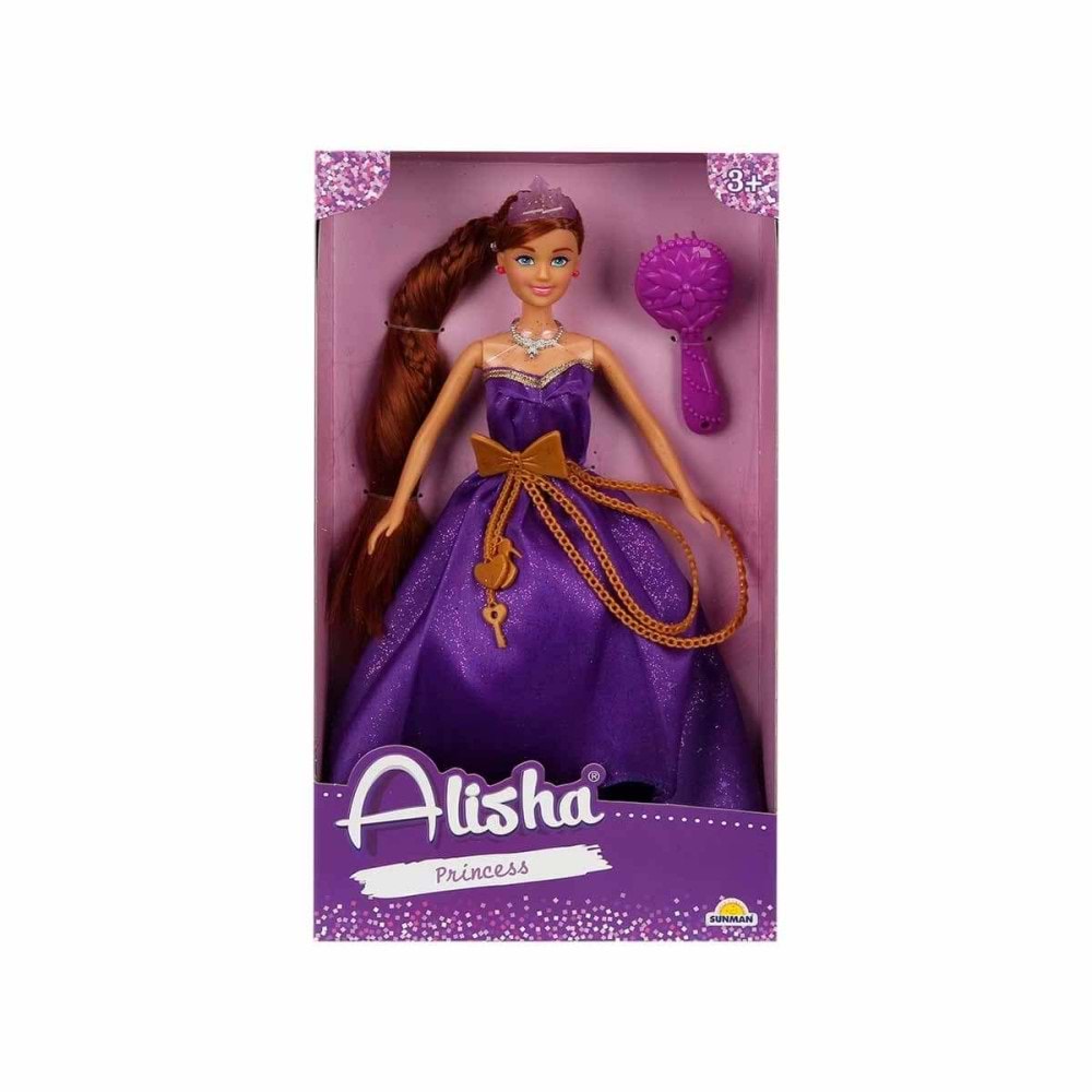 Sunman Oyuncak Bebek Alisha Prenses Uzun Saçlı