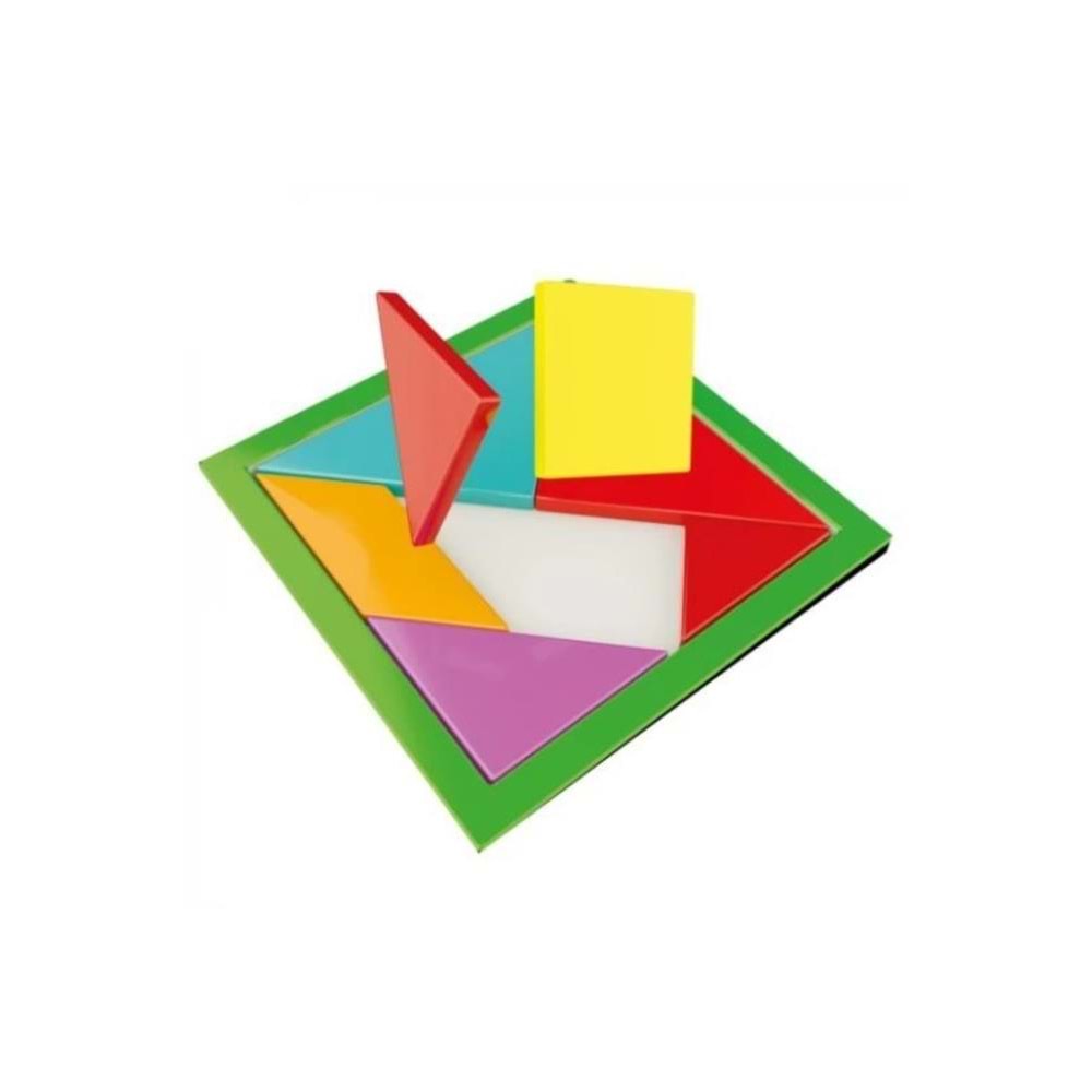 Redka Renkli Tangram 7 Li Kare Rd5144 Akıl, Zeka ve Strateji Oyunu, Kutu Oyunu