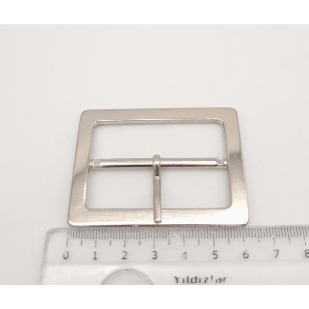 Çanta Aksesuar Gümüş Renk 5 Cm Dikdörtgen Çanta Tokası