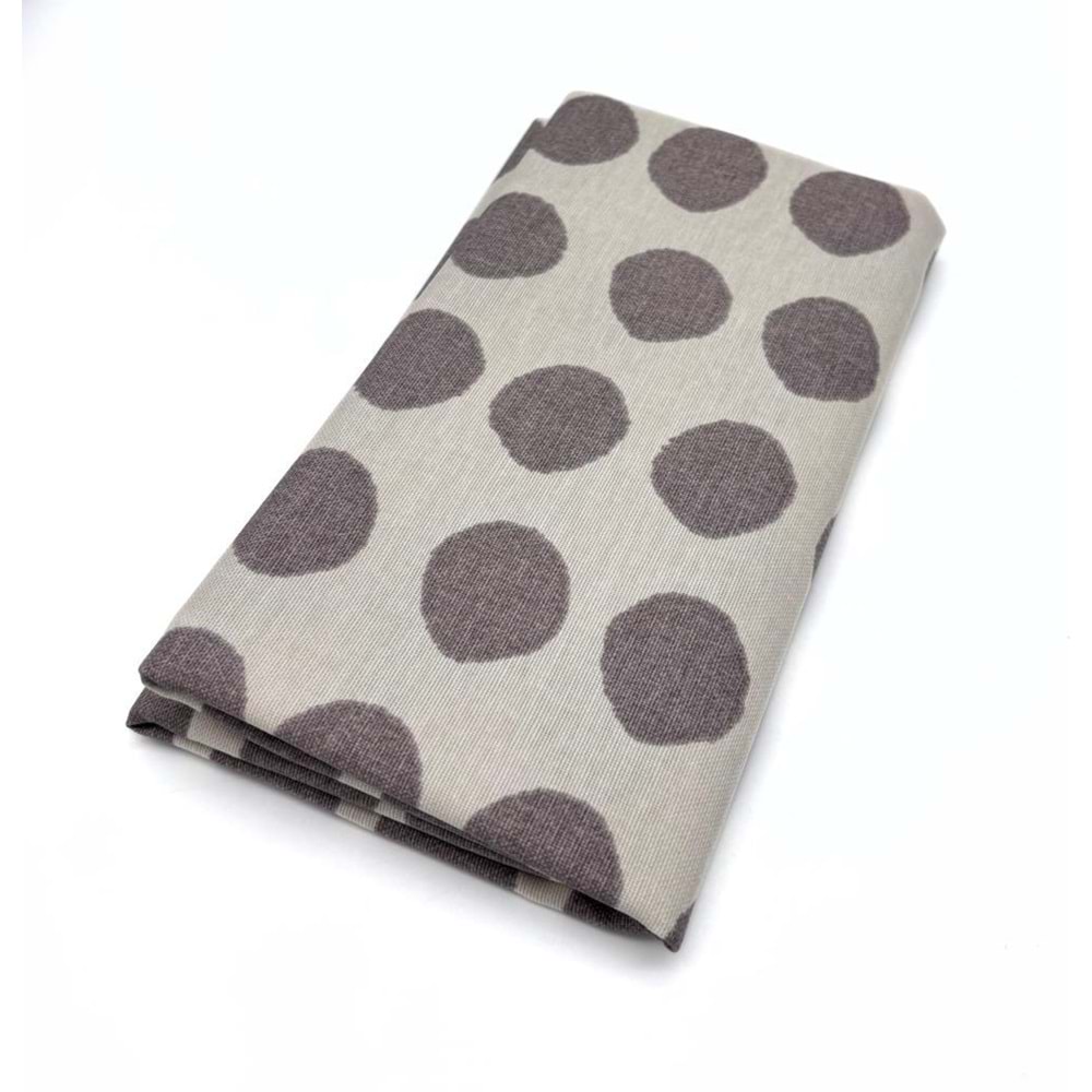 Çanta Aksesuar 90x50 cm Duck Astarlık Kumaş Vizon Büyük Puantiye
