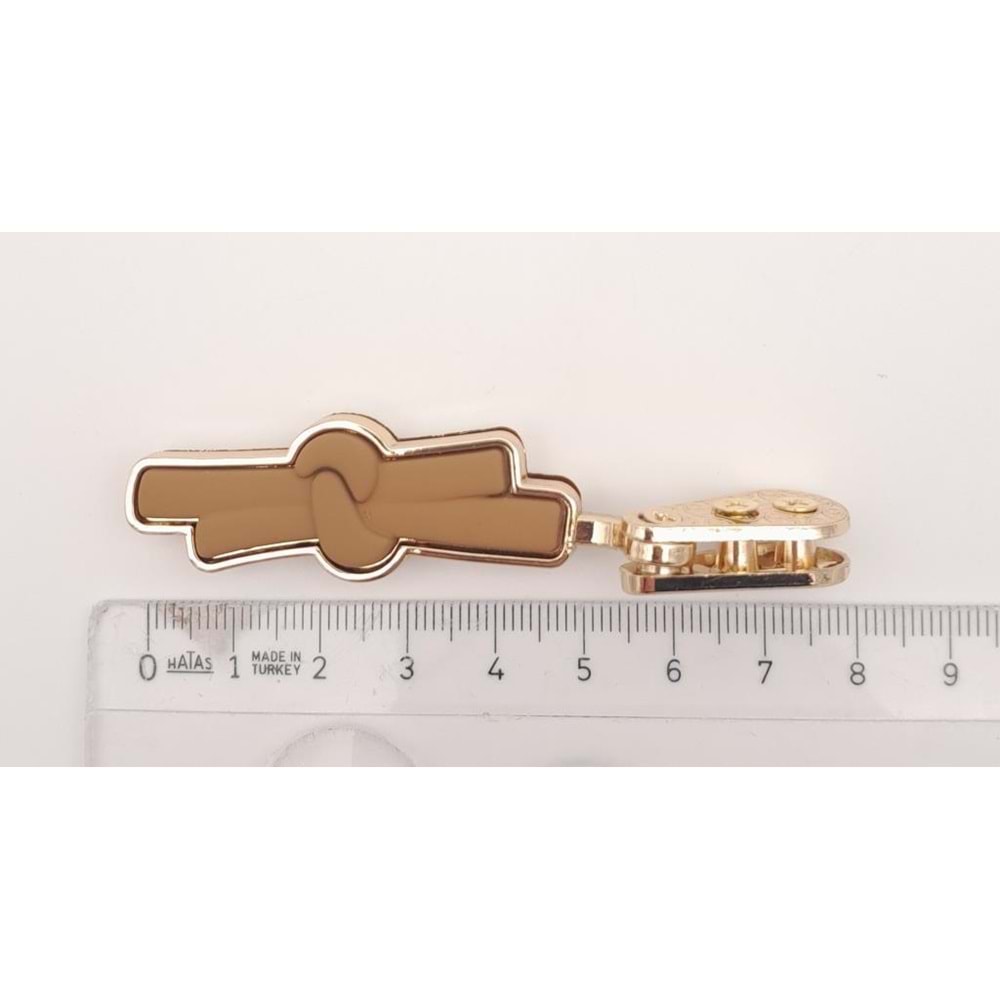 Çanta Aksesuar Sütlü Kahve Renk Kurdele Model Light Gold Metal Kulpluk 1 Adet