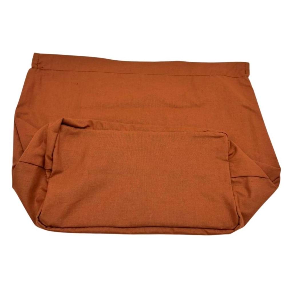Çanta Aksesuar Örgü Çantaya Hazır Astar Tabanlı 22x12 cm Açık Kahve Renk
