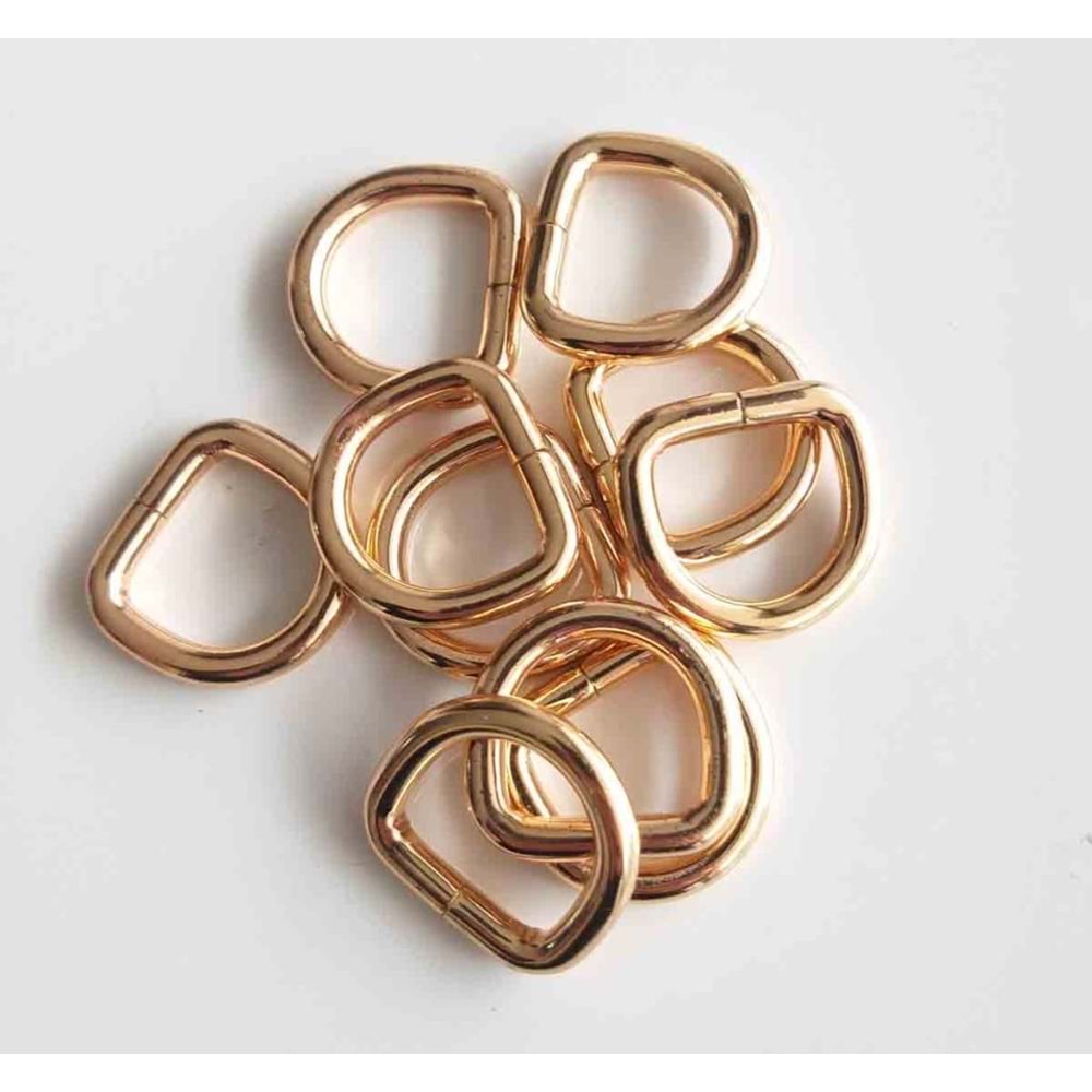 Çanta Aksesuar 10Lu Light Gold 2 Cm D Halka