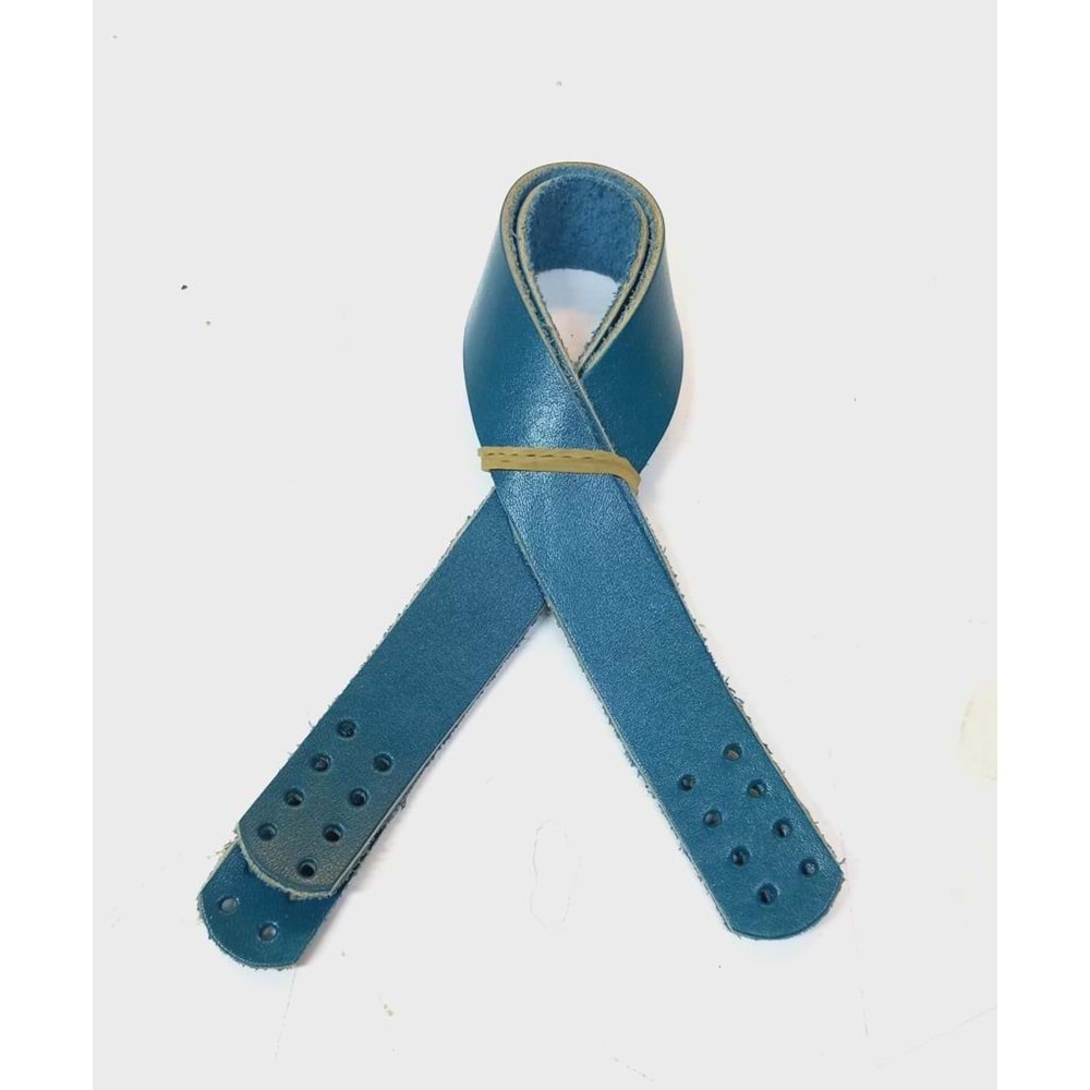 Çanta Aksesuar 35X2 Cm Gerçek Deri Çift Sap Turkuaz
