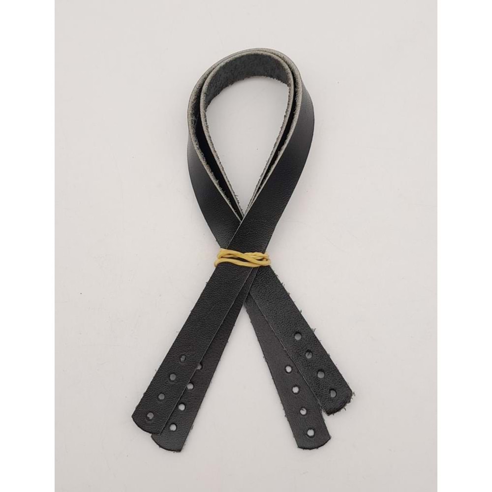 Çanta Aksesuar Gerçek Deri 35X1.2 Cm Siyah Renk Çanta Sapı