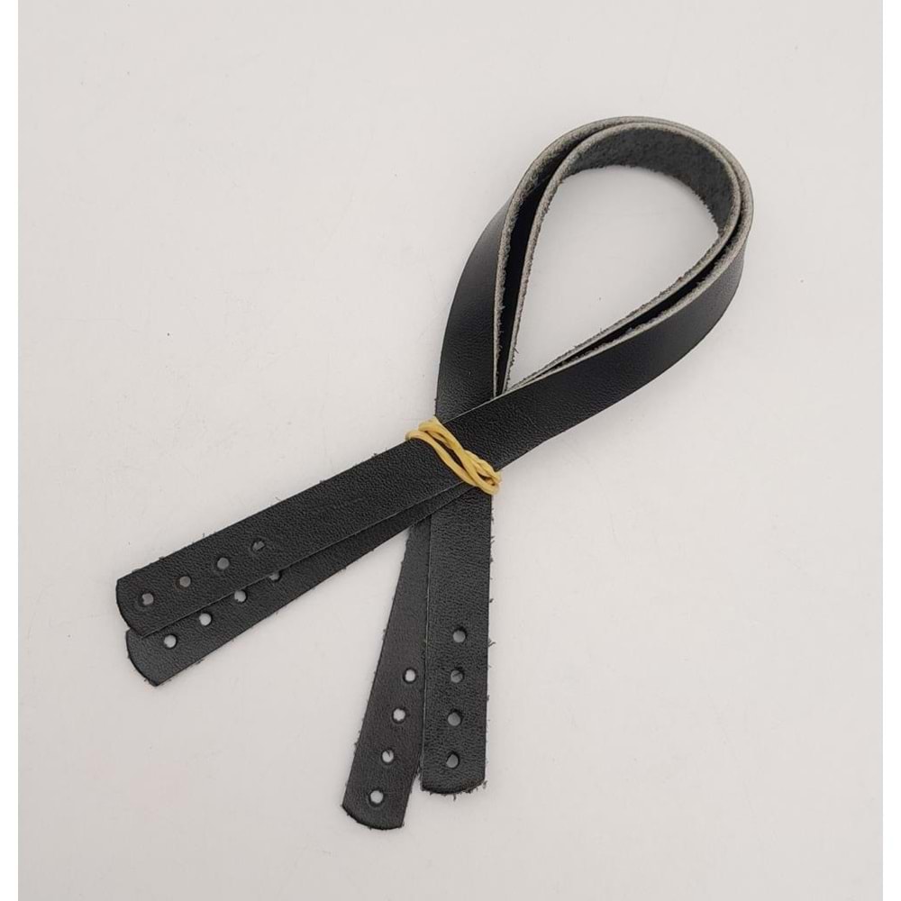 Çanta Aksesuar Gerçek Deri 35X1.2 Cm Siyah Renk Çanta Sapı