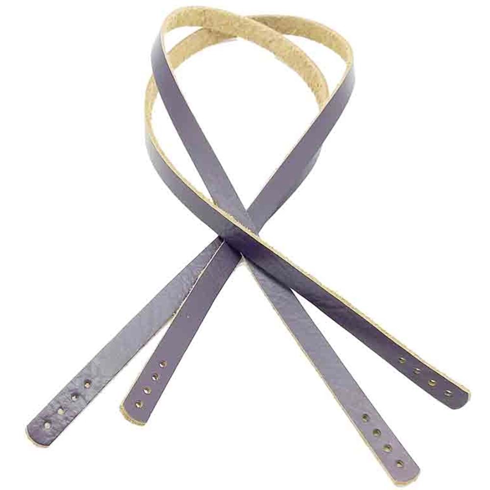 Çanta Aksesuar Gerçek Deri 70x1.2 cm Mor Renk Çanta Sapı