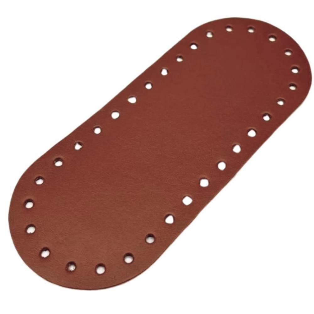Çanta Aksesuar Gerçek Deri Taba 20x8 cm Oval Çanta Tabanı
