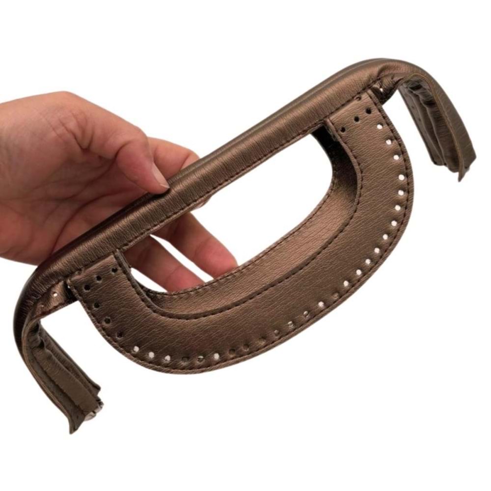 Çanta Aksesuar 25 cm Suni Derili Bakır Renk Gizli Çanta Bursu Yeni Model