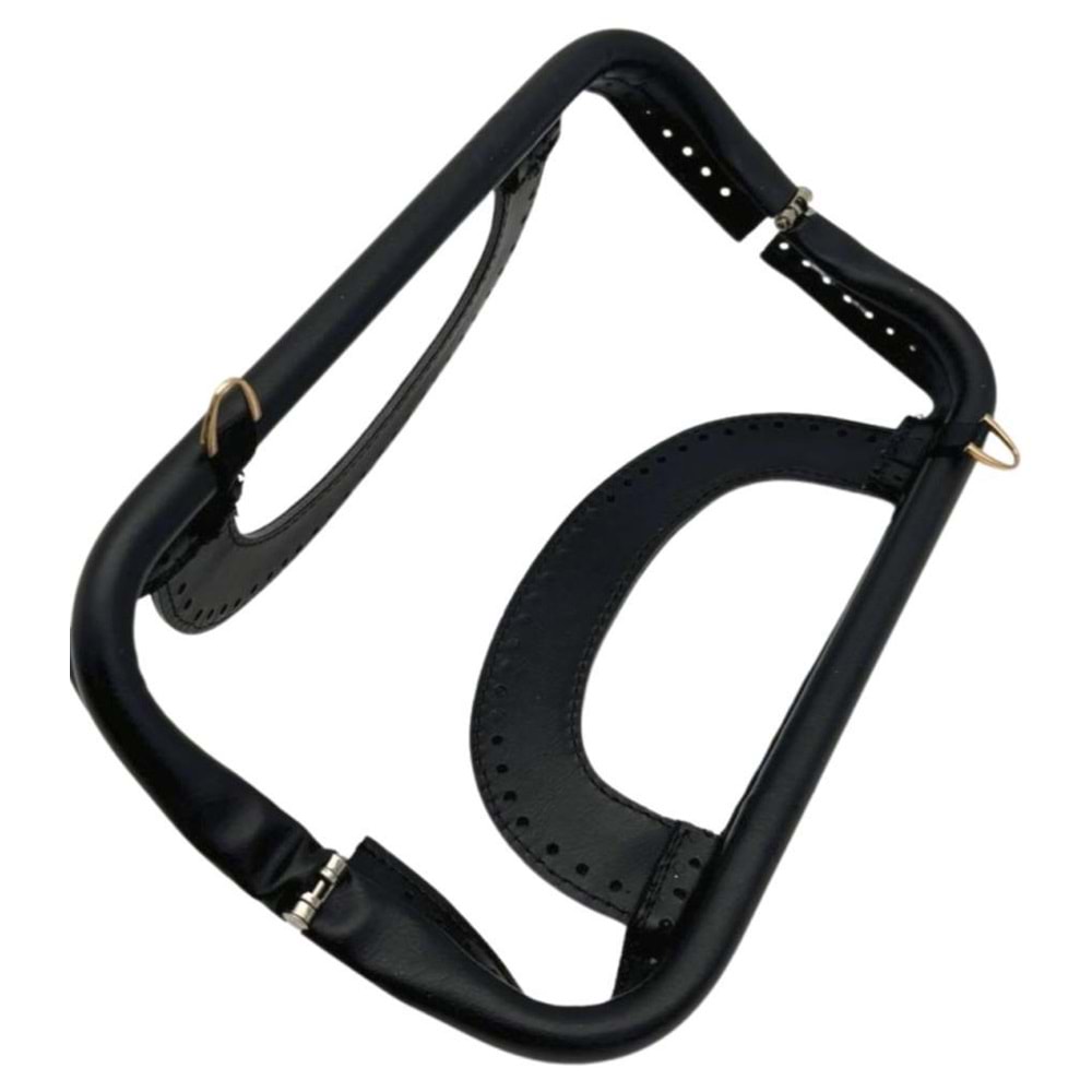 Çanta Aksesuar 25 cm Suni Derili Siyah Renk Gizli Çanta Bursu Yeni Model