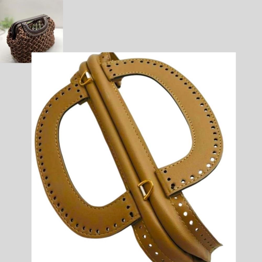 Çanta Aksesuar 25 cm Suni Derili Hardal Renk Gizli Çanta Bursu Yeni Model