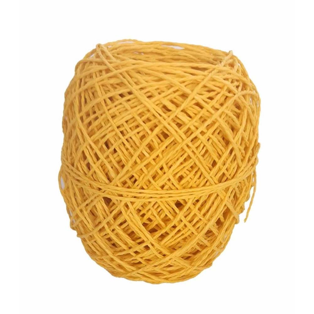 Çanta Aksesuar Sarı 50 Gr Sarılmış Kağıt İp