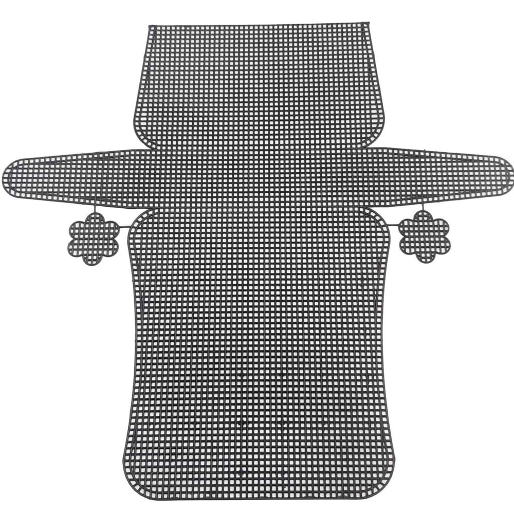 Çanta Aksesuar Plastik Kanvas Siyah Renk 22X44 Cm