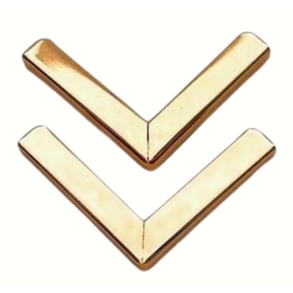 Çanta Aksesuar 2 Li Light Gold Renk Köşe Aparatı V Model