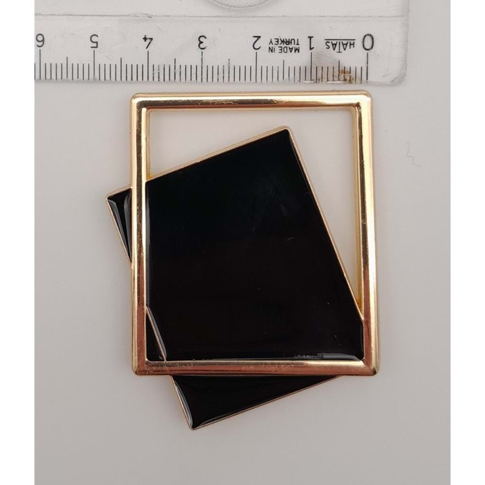Çanta Aksesuar Light Gold Çerçeve Model Siyah Renk Mıknatıslı Kilit