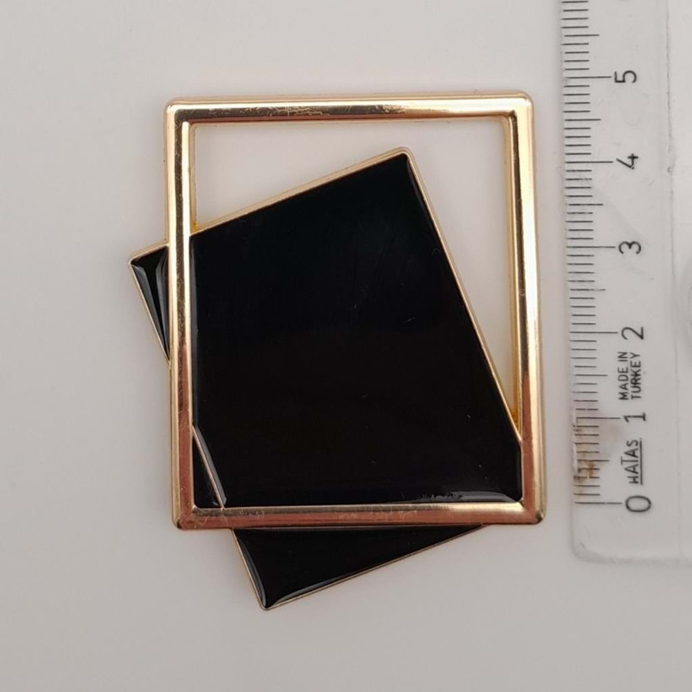Çanta Aksesuar Light Gold Çerçeve Model Siyah Renk Mıknatıslı Kilit