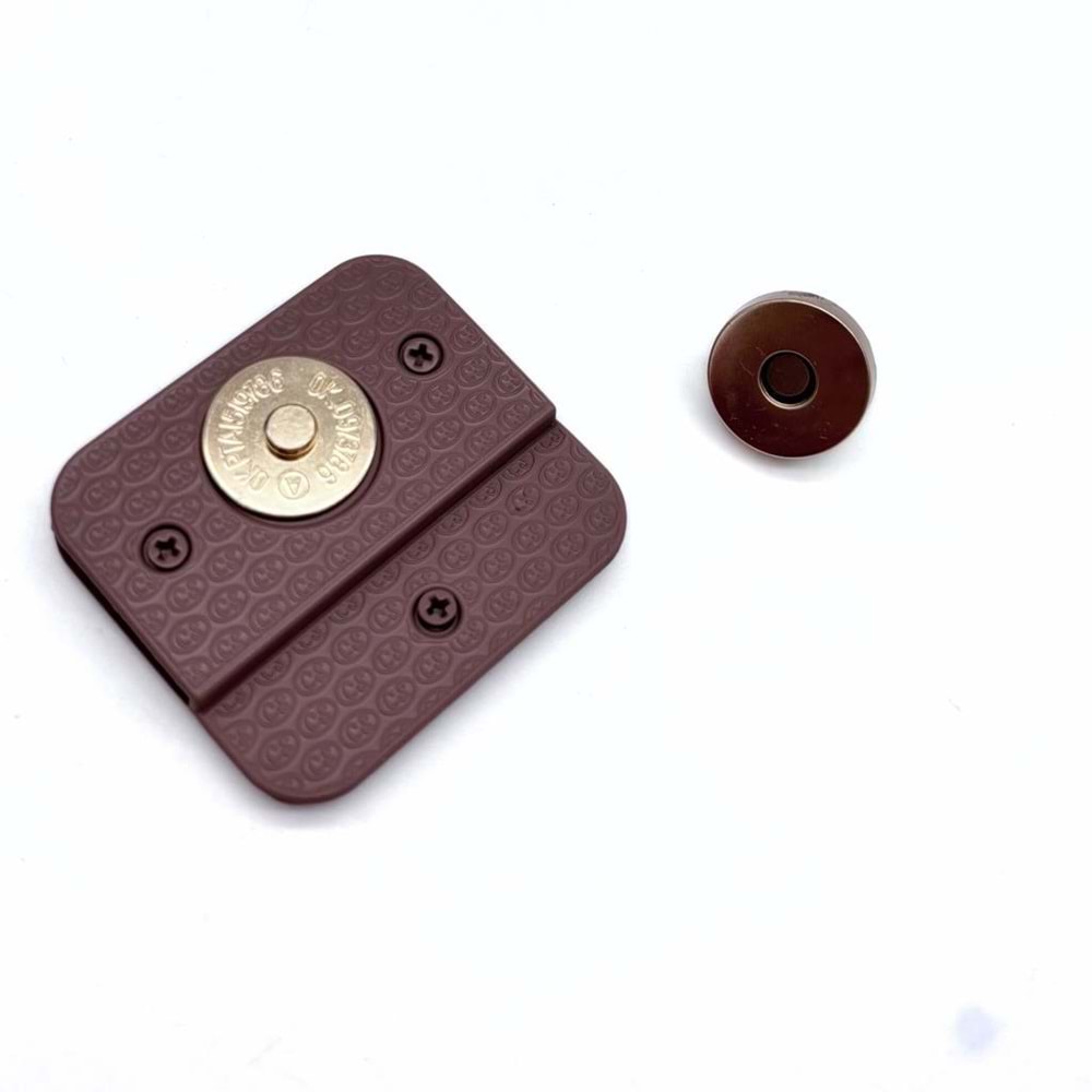 Çanta Aksesuar Vizon Renk 5x4.5 cm Mıknatıslı Mat Kilit