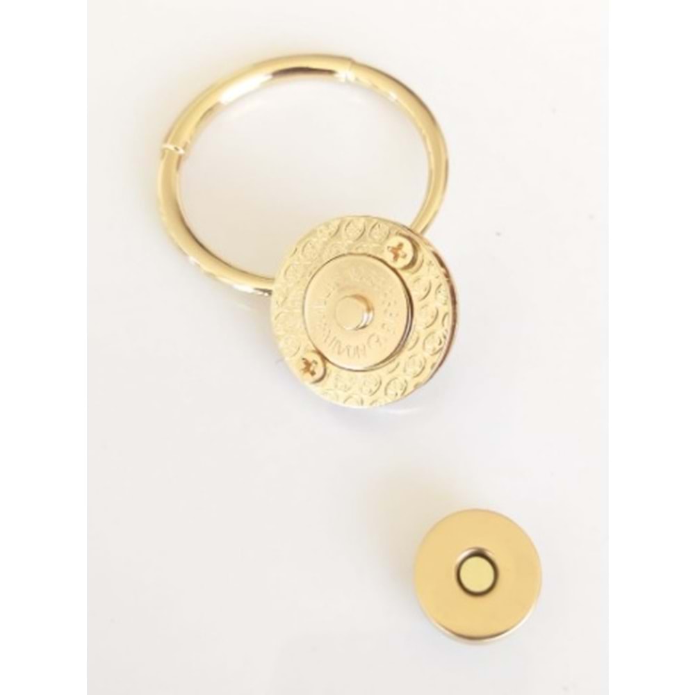 Çanta Aksesuar Mıknatıslı Ve Tutmalı Kilit Light Gold