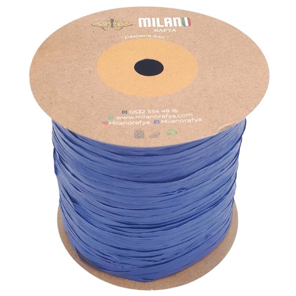Çanta Aksesuar Milano Rafya Bodrum Mavi Renk 100 gr