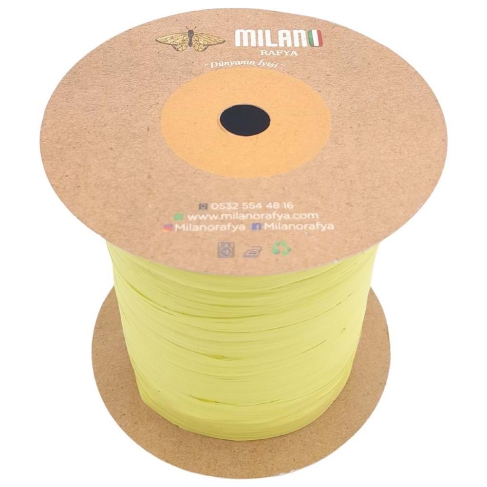 Çanta Aksesuar Milano Rafya Neon Yeşil Renk 100 gr