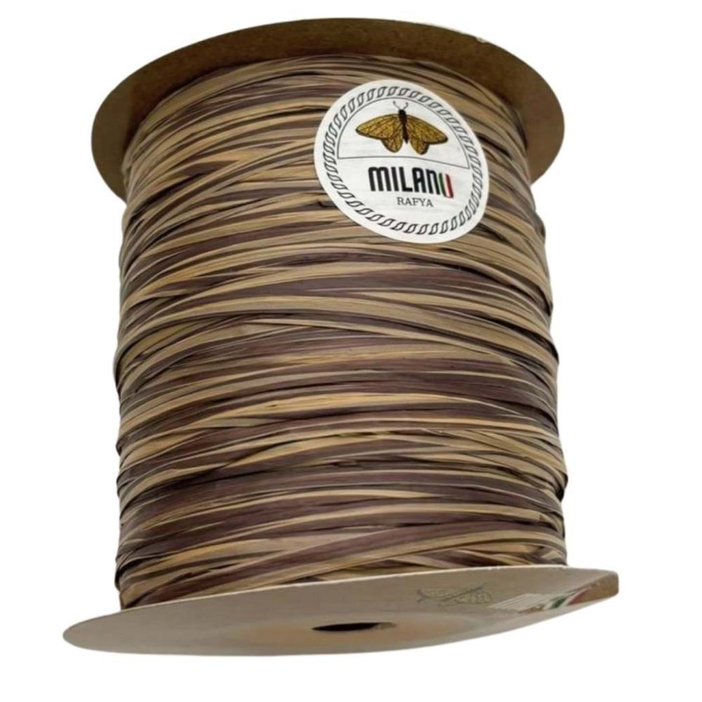 Çanta Aksesuar Milano Rafya Ebruli Kahve Tonlu Renk 100 gr (D-13)