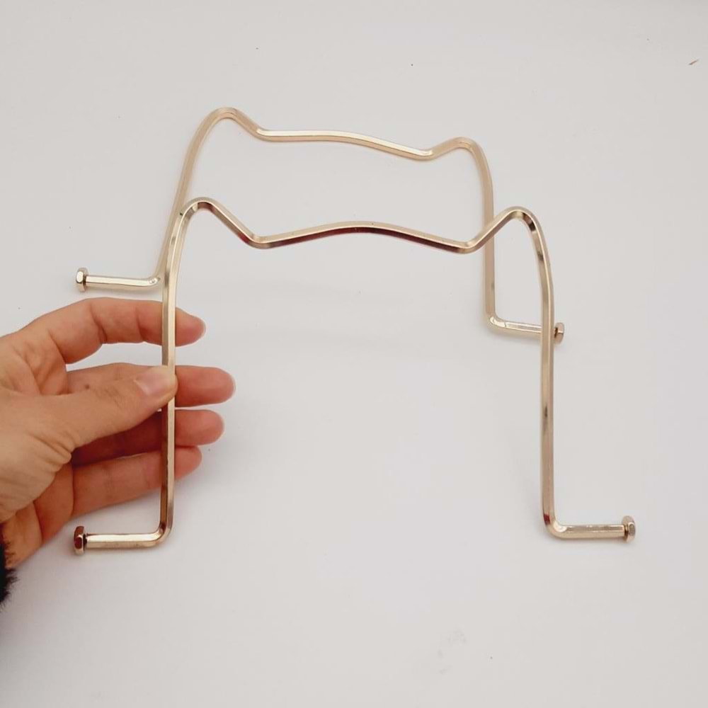 Çanta Aksesuar 22 Cm Martı Model Light Gold Metal Sap