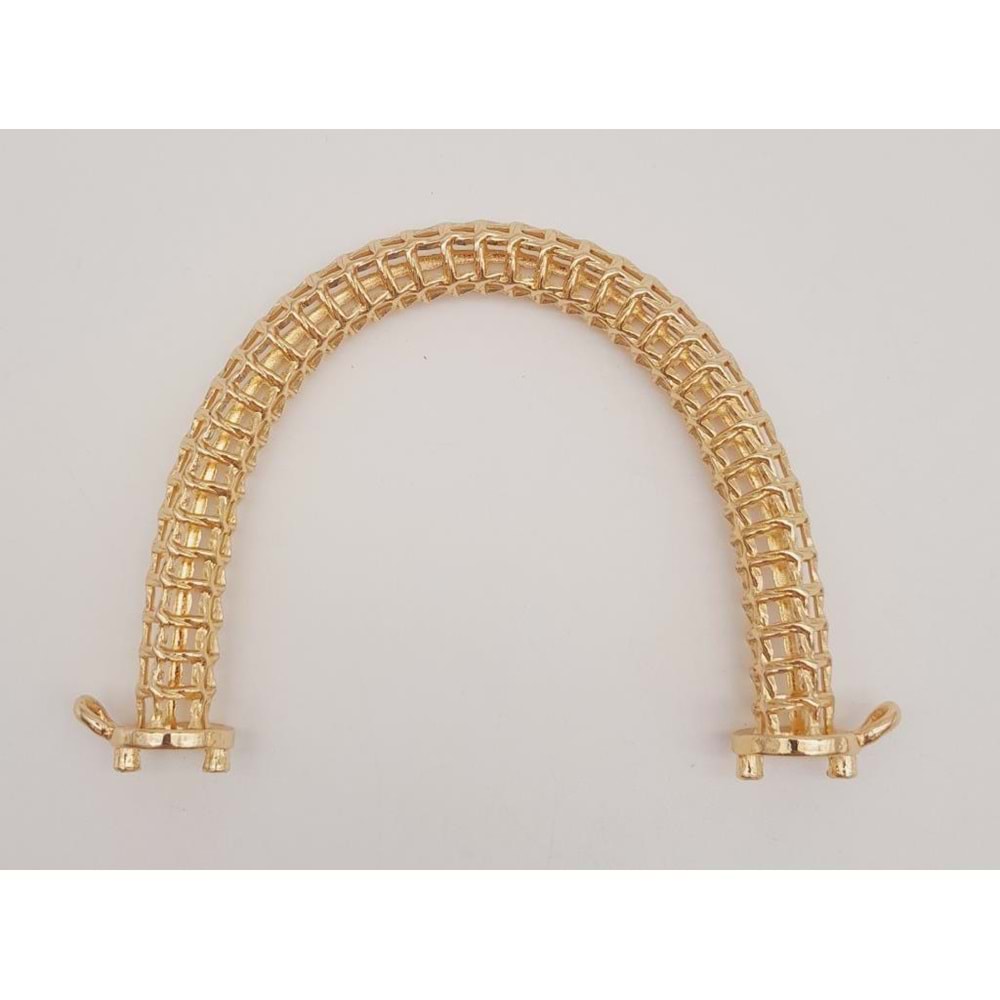 Çanta Aksesuar Kafes Model Light Gold Çanta Tutma Sapı
