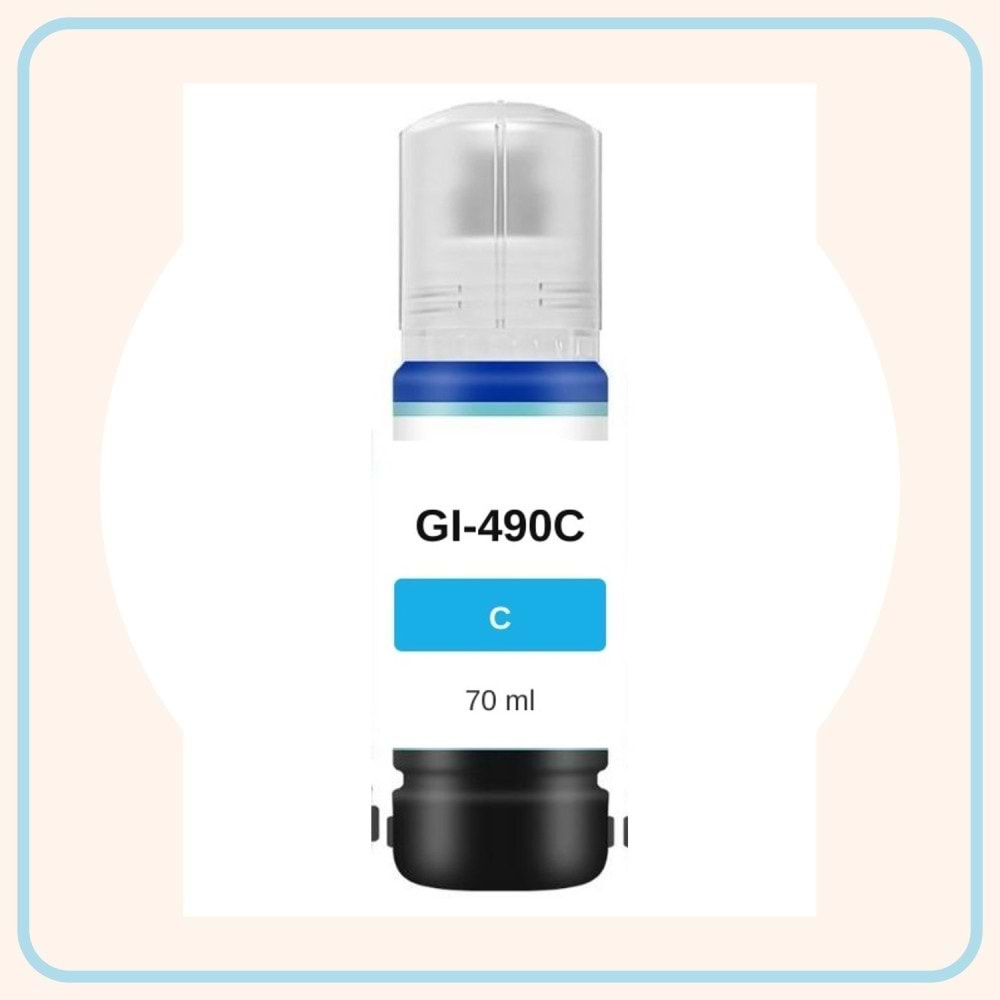Canon CGI-490C Mavi Muadil Mürekkep 70 ml