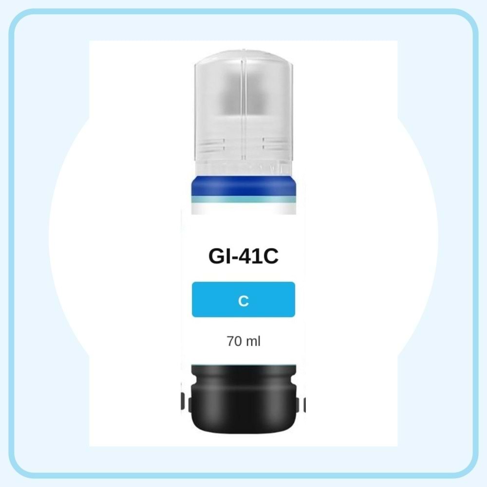 Canon GI-41C Mavi Muadil Mürekkep 70 ml