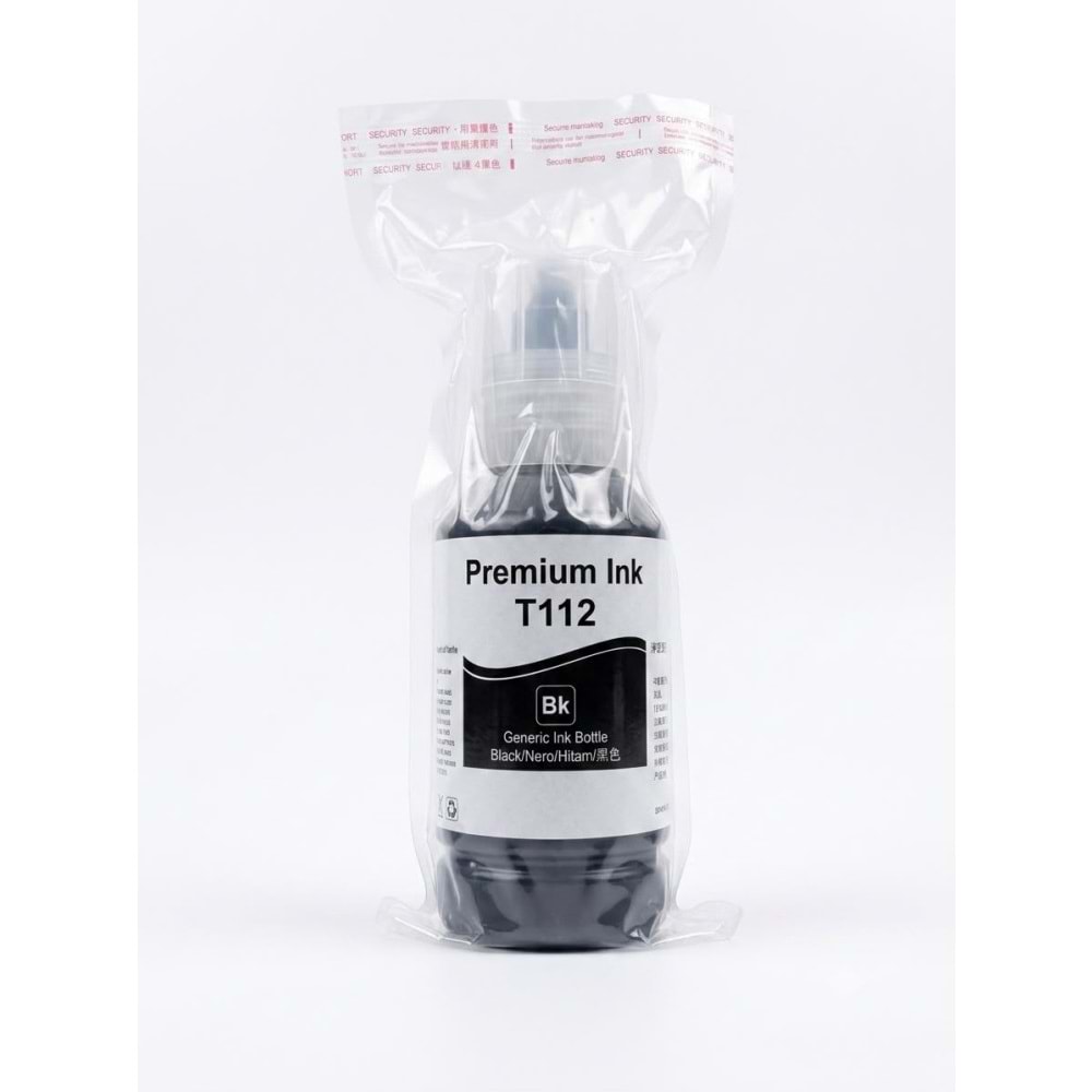 Epson T112BK Siyah Muadil Mürekkep 127 ml